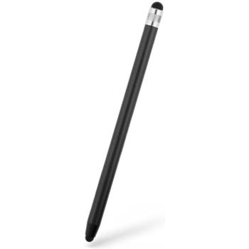 Univerzális toll, alumínium, (bármilyen kapacitív kijelzőhöz), kétoldalas, Touch Stylus Pen, fekete kép