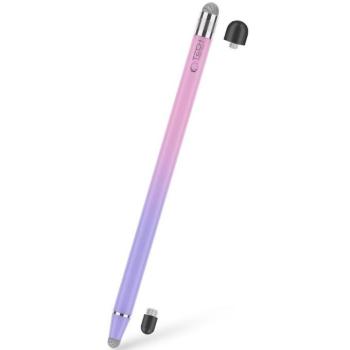 Univerzális toll, (bármilyen kapacitív kijelzőhöz), USP100 4-TIP Stylus Pen, lila/rózsaszín kép