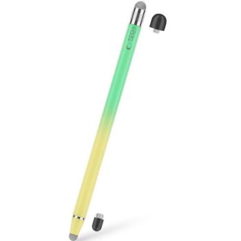 Univerzális toll, (bármilyen kapacitív kijelzőhöz), USP100 4-TIP Stylus Pen, sárga/zöld kép