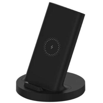 Univerzális vezeték nélküli töltő állomás, Qi Wireless, 20W, asztali tartó, USB Type-C aljzat, gyorstöltő, Xiaomi, fekete, gyári kép