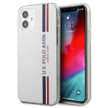 US Polo USHCP12SPCUSSWH iPhone 12 mini 5,4&quot; fehér Tricolor Collection tok kép