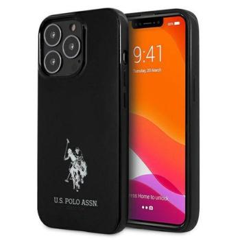 US Polo USHCP13LUMHK iPhone 13 Pro / 13 6,1&quot; fekete keménytok Horses Logo kép