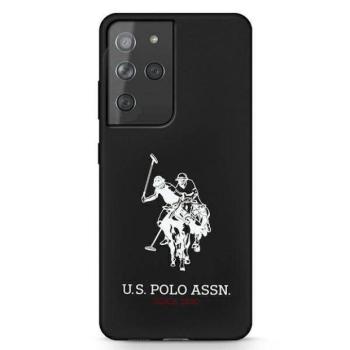 US Polo USHCS21LSLHRBK S21 Ultra G998 fekete szilikon logós tok kép
