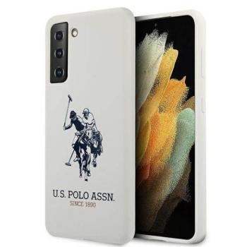 US Polo USHCS21MSLHRWHH S21+ G996 fehér szilikon logós tok kép