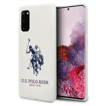 US Polo USHCS62SLHRWHH Samsung Galaxy S20 G980 fehér Silicone Collection tok kép