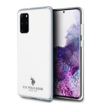 US Polo USHCS67TPUWH S20+ G985 fehér fényes tok kép