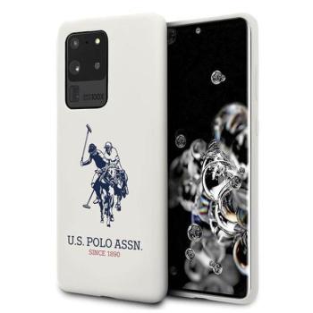 US Polo USHCS69SLHRWHH Samsung Galaxy S20 Ultra G988 fehér Silicone Collection tok kép
