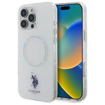 US Polo USHMP16LHOCLDPW IML Ring MagSafe tok iPhone 16 Pro - fehér kép