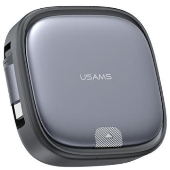 USAMS 3 az 1-ben kábel dobozban MicroUSB/USB-C/Lightning 60W acél SJ650USB01 (US-SJ650) kép