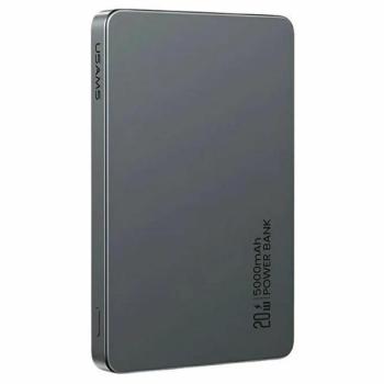 Usams 5KCD23101 CY Series indukciós powerbank 1xUSB-C csatlakozással 5000mAh 20W PD - szürke kép
