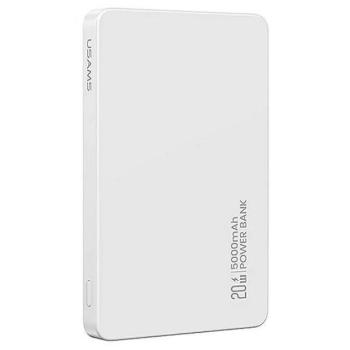 Usams 5KCD23103 CY Series indukciós powerbank 1xUSB-C csatlakozással 5000mAh 20W PD - fehér kép