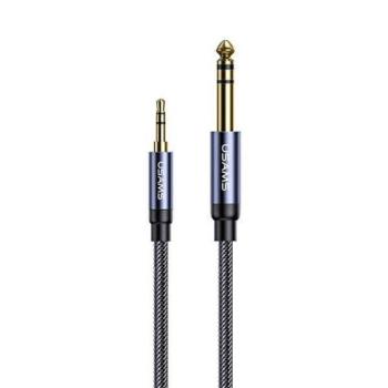 USAMS Adapter audio jack 3,5mm - 6,35mm 1.2m fekete kép