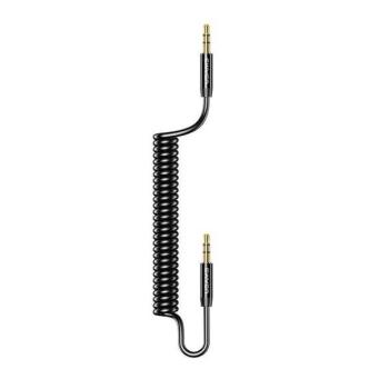 USAMS Adapter rugós audio jack 3,5mm -3,5mm 1,2m fekete kép