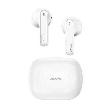 USAMS Bluetooth fülhallgató 5.0 TWS SM sorozat vezeték nélküli fehér BHUSM01 (US-SM001) kép