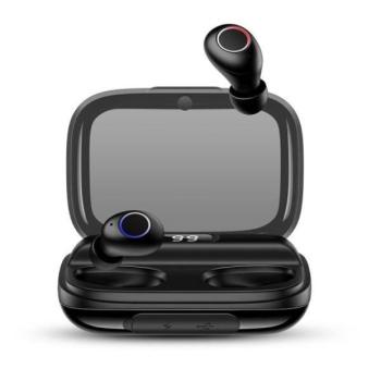 USAMS Bluetooth fülhallgató 5.0 TWS YJ sorozat vezeték nélküli fekete BHUYJ01 kép