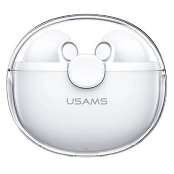 USAMS Bluetooth fülhallgató 5.1 TWS BU sorozat vezeték nélküli fehér BHUBU01 kép