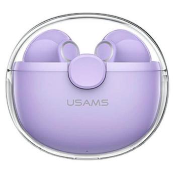 USAMS Bluetooth fülhallgató 5.1 TWS BU sorozat vezeték nélküli lila BHUBU02 kép