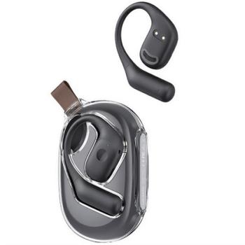USAMS G26 bluetooth fülhallgató SZTEREO (v5.3, TWS, fülre akasztható + töltőtok) FEKETE kép