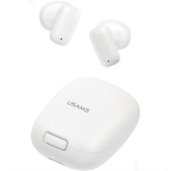 USAMS ID25 bluetooth fülhallgató SZTEREO (v5.3, TWS, zajszűrő + töltőtok) FEHÉR kép