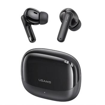 USAMS IF27 bluetooth fülhallgató SZTEREO (v5.3, TWS + töltőtok) FEKETE kép