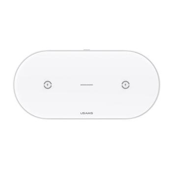 USAMS indukciós töltő US-CD120 10W Dual fehér CD120JN01 kép