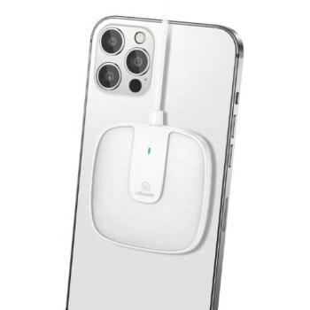 USAMS indukciós töltő US-CD153 mágneses 15W iPhone 12 sorozat fehér CD153DZ02 kép