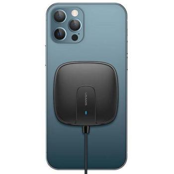 USAMS indukciós töltő US-CD159 mágneses W1 15W Extra vékony iPhone 12 sorozat fekete CD159DZ01 kép