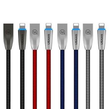 USAMS kábel fonott U-Light Lightning kék 1,2m IPZSUSB03 (US-SJ182) kép