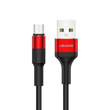 USAMS kábel fonott U5 2A micro USB piros 1,2m SJ224USB02 (US-SJ224) kép