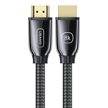USAMS kábel HDMI - HDMI 2.1 U67 2m 8K fekete Ultra HD SJ497HD01 (US-SJ497) kép