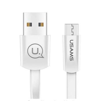 USAMS kábel lapos U2 microUSB 1,2m fehér SJ201MIC02 (US-SJ201) kép