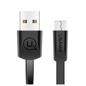 USAMS kábel lapos U2 microUSB 1,2m fekete SJ201MIC01 (US-SJ201) kép