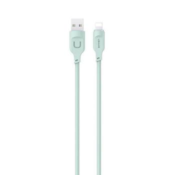 USAMS kábel lightning gyorstöltés 2,4A Lithe sorozat 1,2m zöld SJ565USB04 (US-SJ565) kép