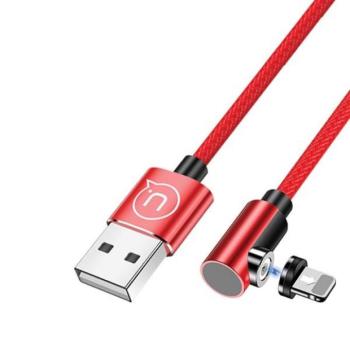 USAMS kábel mágneses csatlakozóval U54 1m lightning piros SJ444USB02 (US-SJ444) kép