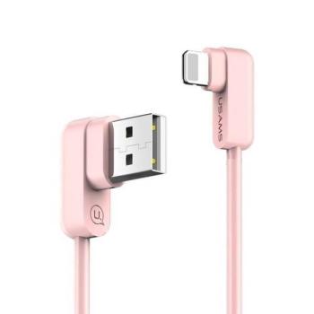 USAMS kábel U-flow Lightning 1,2m 2A rózsaszín IPUSBCY03 (US-SJ165) kép