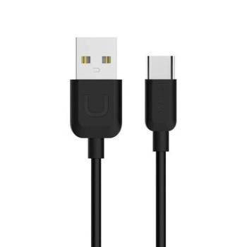 USAMS kábel U-Turn USB-C 1m fekete 2A TCUSBXD01 (US-SJ099) kép