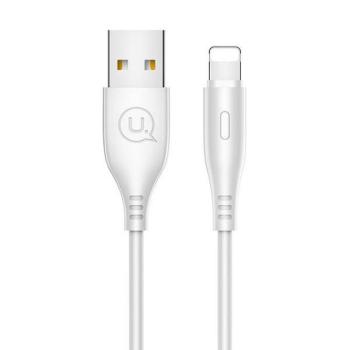 USAMS kábel U18 lightning 2A gyorstöltés 1m fehér SJ266USB02 (US-SJ266) kép