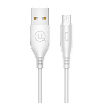 USAMS kábel U18 microUSB 2A gyorstöltés 1m fehér SJ268USB02 (US-SJ268) kép