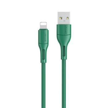 USAMS kábel U68 lightning 2A gyorstöltés 1m zöld SJ500USB04 (US-SJ500) kép