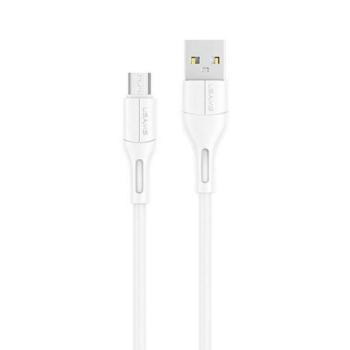 USAMS kábel U68 microUSB 2A gyorstöltés 1m fehér SJ502USB02 (US-SJ502) kép