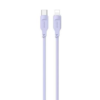 USAMS kábel USB-C - Lightning PD gyorstöltés 1,2m 20W Lithe Series lila SJ566USB03 (US-SJ566) kép