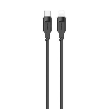 USAMS kábel USB-C - Lightning PD gyorstöltés Lithe sorozat 1,2m 20W fekete SJ566USB01 (US-SJ566) kép