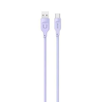 USAMS kábel USB-C PD gyorstöltő 1,2m 6A Lithe sorozat lila SJ568USB03 (US-SJ568) kép