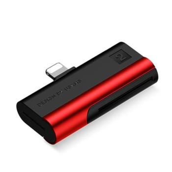 USAMS kártyaolvasó SD/microSD piros kép