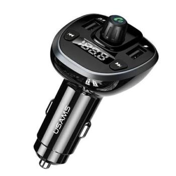 USAMS Kihangosító FM adóval, Bluetooth 5.0, MP3, 2xUSB 3,4A fekete CC115GC01 (US-CC115) kép