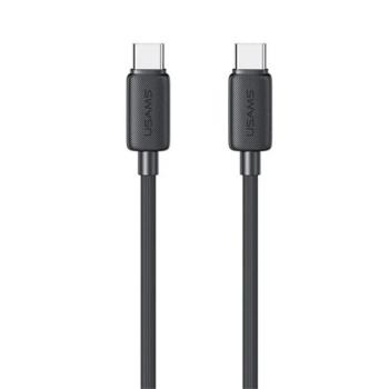 USAMS KY adatkábel (Type-C - Type-C, 60W, gyorstöltő, 100cm) FEKETE kép