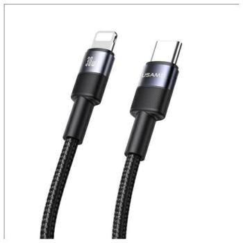 Usams SJ729USB01 SY Series Type-C - Lightning kábel 30W 120cm - fekete kép