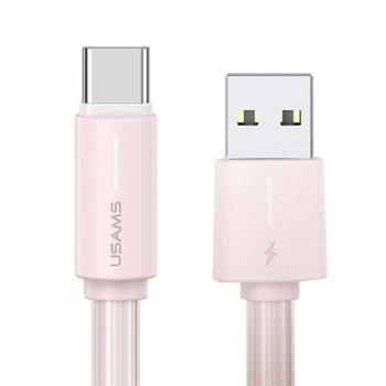 USAMS SJ732 YU Series USB-A - Type-C 3A 1m -rózsaszín kép