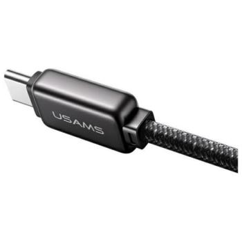 Usams SJ744USB02 Meteor Series Type-C - Type-C kábel 100W 120cm - fekete kép