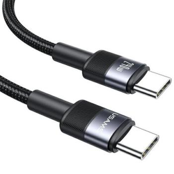 USAMS SY Series Type-C - Type-C kábel 240W 1.2 m - fekete kép